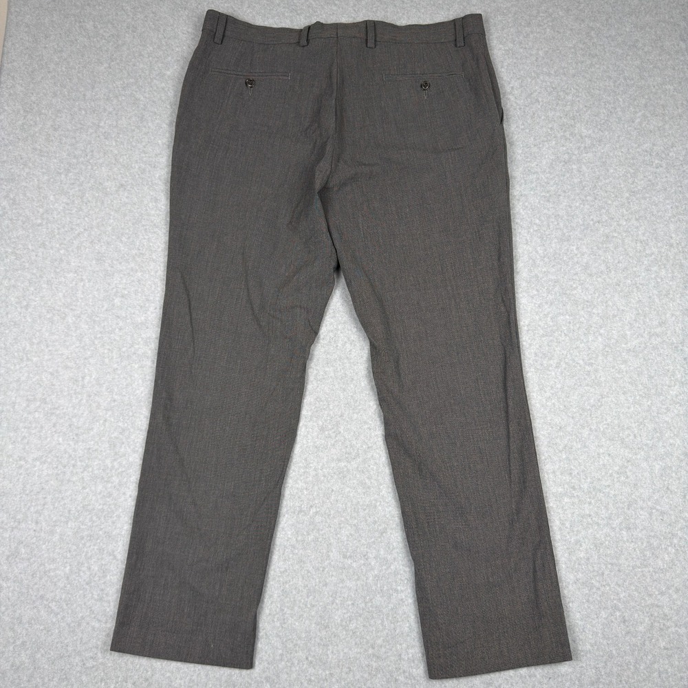 Tommy Hilfiger Mens Dress Pants 38x30 Gray Flat Front Slacks Preppy Office - Picture 7 of 8